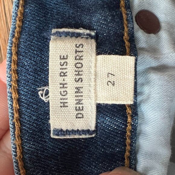 Madewell High-Rise Denim Shorts Size 27 Raw Hem - Picture 2 of 4